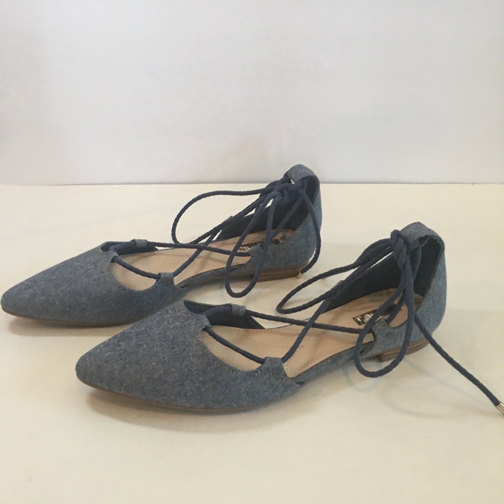 Jennifer Lopez Flat Lace - Up Sandals